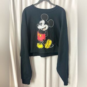 VTG Disney Original Mickey Mouse XL boxy crop sweatshirt